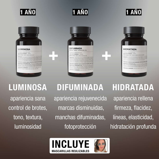 PACK: LUMINOSA + DIFUMINADA + HIDRATADA