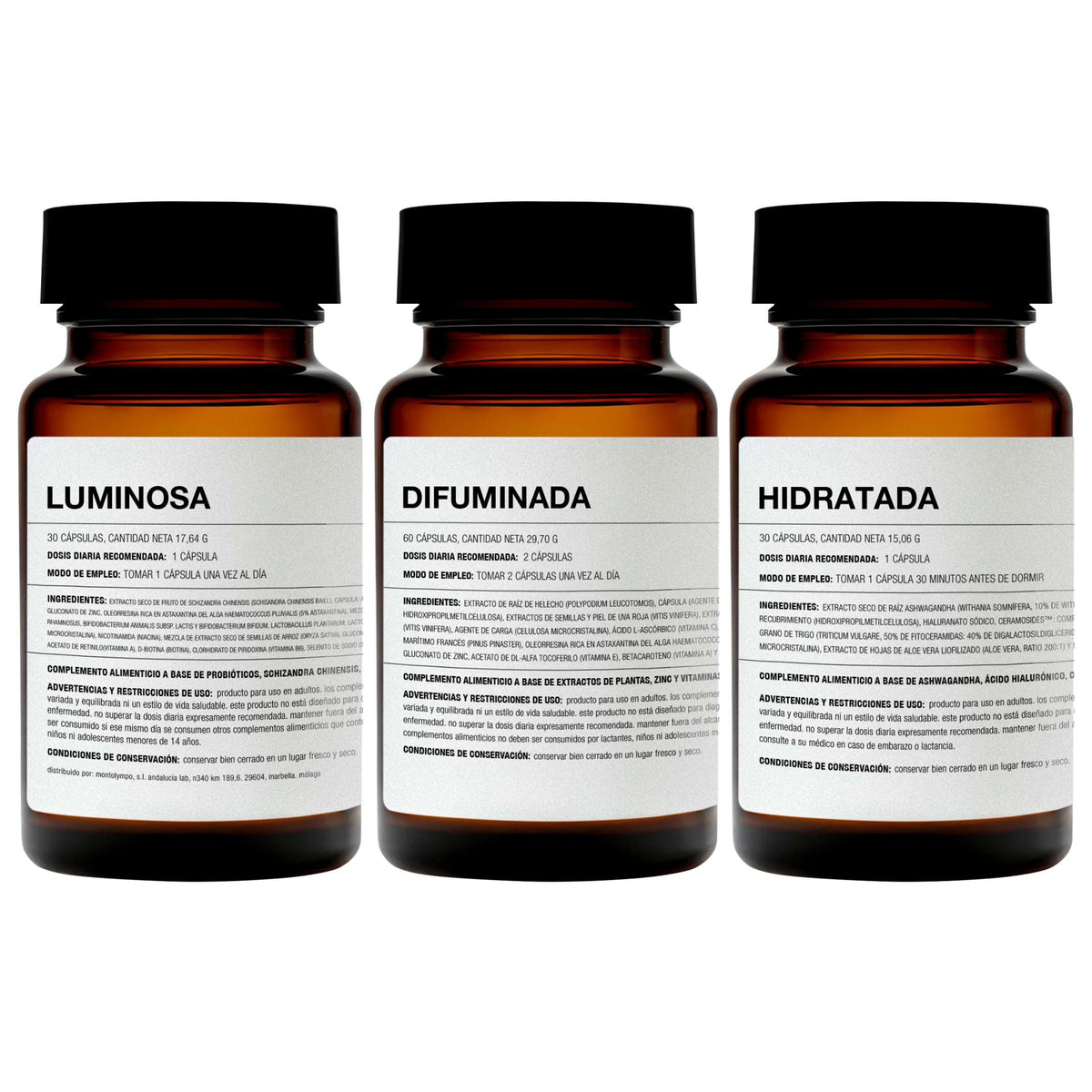 PACK: LUMINOSA + DIFUMINADA + HIDRATADA